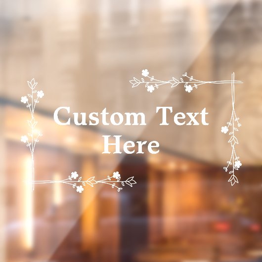 Klammern des Fensters für benutzerdefinierte Texts Fensteraufkleber (Blatt 2)