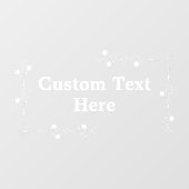 Klammern des Fensters für benutzerdefinierte Texts Fensteraufkleber (Blatt)