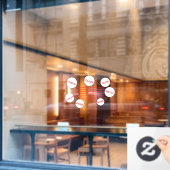 Klammern des Fensters "Kreative Transformation" Fensteraufkleber (Café-Fenster)