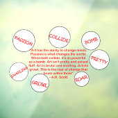 Klammern des Fensters "Kreative Transformation" Fensteraufkleber (Blatt 3)