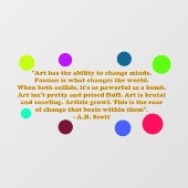 Klammern des Fensters "Kreative Transformation" Fensteraufkleber (Blatt)