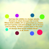 Klammern des Fensters "Kreative Transformation" Fensteraufkleber (Blatt 3)