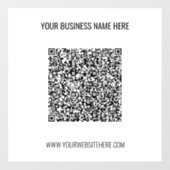 Klammern des Fensters "QR-Code-Werbeaktion" Fensteraufkleber (Blatt)