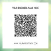 Klammern des Fensters "QR-Code-Werbeaktion" Fensteraufkleber (Blatt 3)