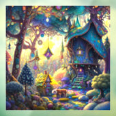 Klammern des Fensters "Whimsical Treehouse" Fensteraufkleber (Blatt 3)