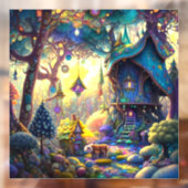 Klammern des Fensters "Whimsical Treehouse" Fensteraufkleber (Blatt 2)