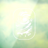 Klammern des weißen Fingerabdruckfensters Fensteraufkleber (Blatt 3)