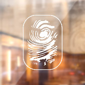 Klammern des weißen Fingerabdruckfensters Fensteraufkleber (Blatt 2)