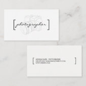 Klammern / Fotograf Visitenkarte (Vorne/Hinten)