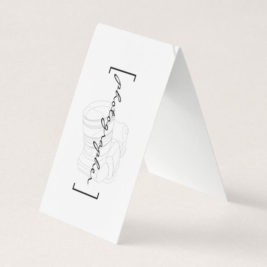 Klammern / Fotograf Visitenkarten (Vorderseite)