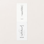 Klammern / Fotograf Visitenkarten (Außenseite Aufgefaltet)