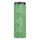 Klammern für grünen Cartoon mit benutzerdefinierte Thermosbecher (Rückseite)