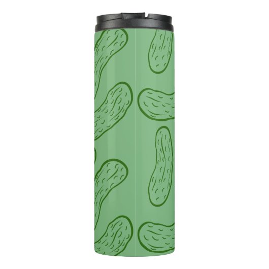 Klammern für grünen Cartoon mit benutzerdefinierte Thermosbecher (Rückseite)