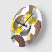 Klammern II Runde Wanduhr (Winkel)