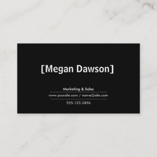 Klammern Schwarzer Hintergrund Visitenkarte