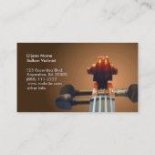 Klammern und Rolle-Violinen-Visitenkarte-Schablone Visitenkarte (Rückseite)