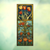 Klammern von Tulips und Birds Sun Catcher Fensteraufkleber (Blatt 3)