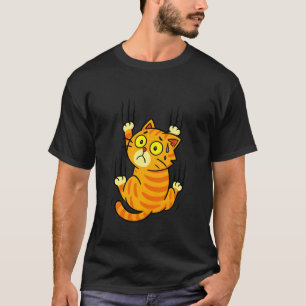 Klammernde Katze mit Klauen, die festhält, reißend T-Shirt
