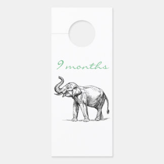 Klamotten für Kleinkinder nach Größe Elephant Türanhänger