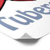 Klampe auf Tuberkuloseplakat Poster (Ecke)