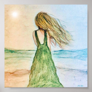 Klang der Stille Kunstdekoration, ideal für das Fr Poster