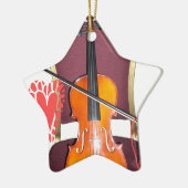 Klang der Violine Liebe Hakuna matata valentine Keramikornament (Links)