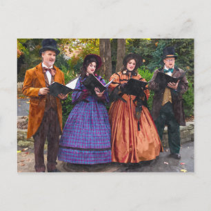Klang der Weihnachtssänger Postkarte