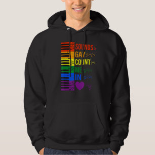 Klang Gay zählen mich in Lgbtq Keyboard und Piano  Hoodie