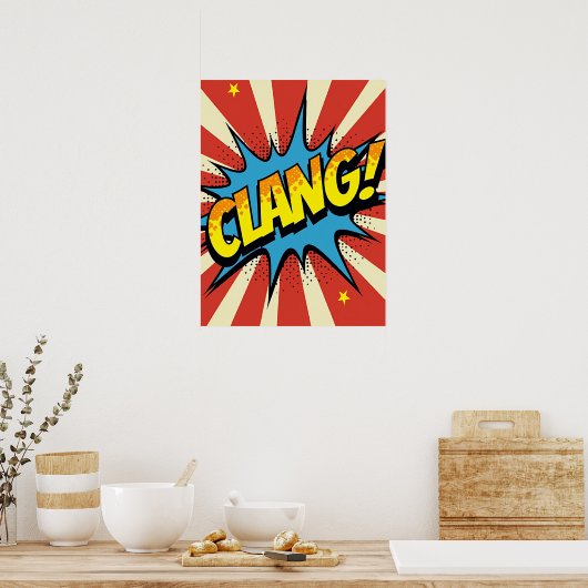 KLANG! Pop Art Echo Poster (Küche)