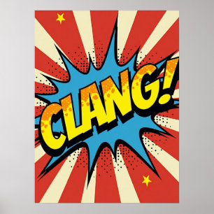 KLANG! Pop Art Echo Poster