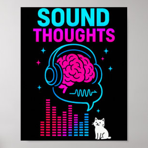 Klangvolle Gedanken Stoische Philosophie Minimalis Poster