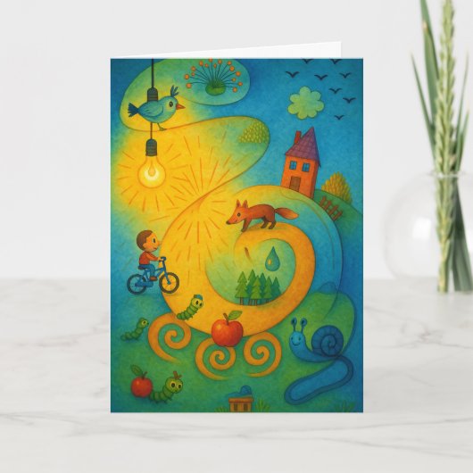 Klapp-Grußkarte Karte (Vorderseite)