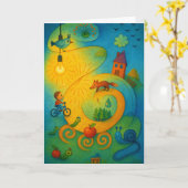 Klapp-Grußkarte Karte (Gelbe Blume)