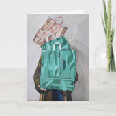 Klapp-Grußkarte Shopping Spree leer Karte (Vorderseite)