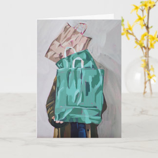 Klapp-Grußkarte Shopping Spree leer Karte