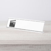 Klappbrett Schreibtischnamensplakette (Vorderseite )