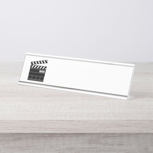 Klappbrett Schreibtischnamensplakette (Vorderseite )