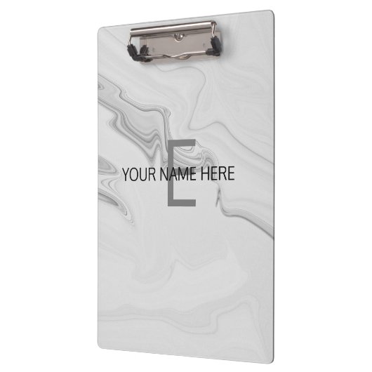 Klappe aus weißem Marmor Klemmbrett (Links)