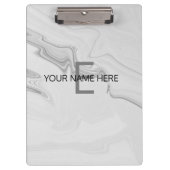 Klappe aus weißem Marmor Klemmbrett (Vorderseite)