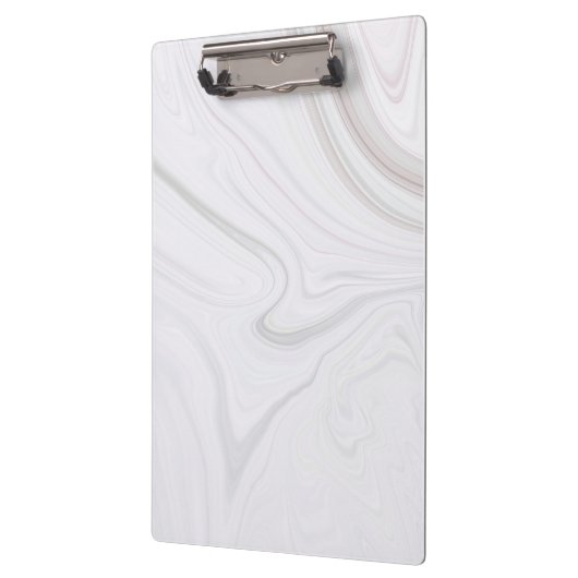 Klappe aus weißem Marmor Klemmbrett (Links)