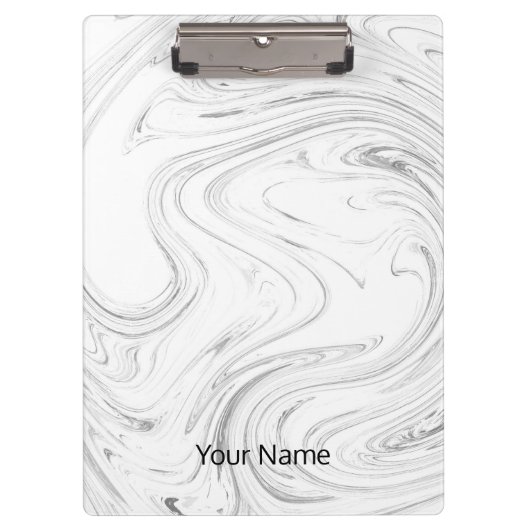 Klappe aus weißem Marmor Klemmbrett (Vorderseite)