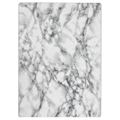 Klappe aus weißem Marmor Klemmbrett (Rückseite)