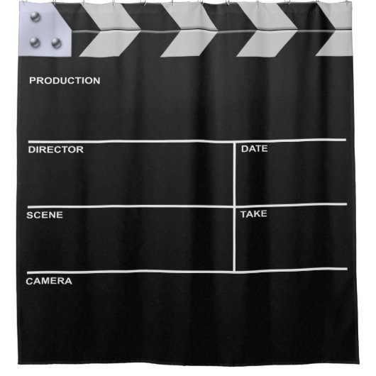 Klappe Kino Duschvorhang (Vorderseite)