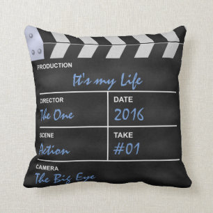 Klappe Kino "It's my Life" Kissen