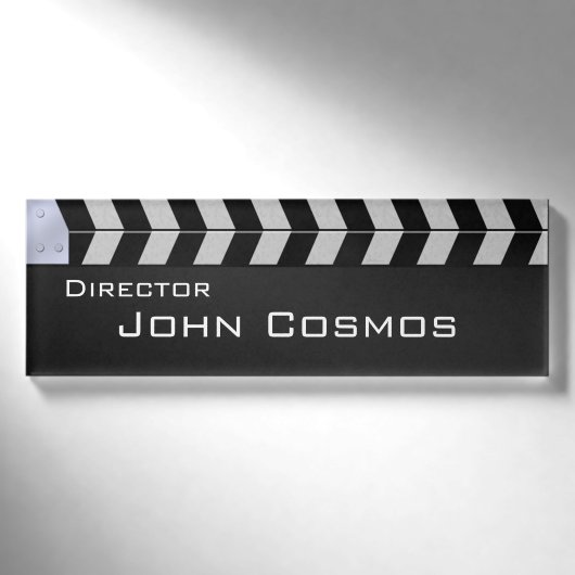 Klappe Kino Namenschild (Vorderseite)