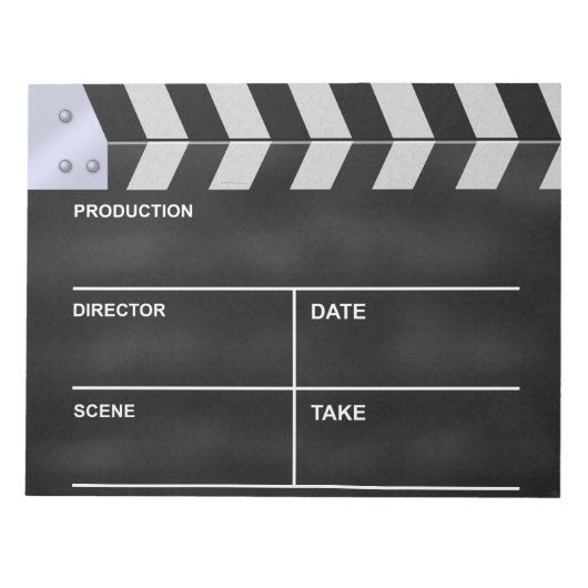 Klappe Kino Notizblock (Vorderseite)
