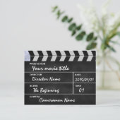 Klappe Kino Postkarte (Stehend Vorderseite)
