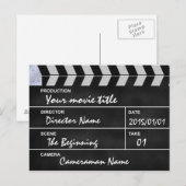 Klappe Kino Postkarte (Vorne/Hinten)