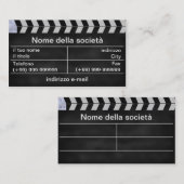 Klappe Kino Visitenkarte (Vorne/Hinten)