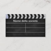 Klappe Kino Visitenkarte (Rückseite)